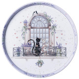 Поднос сервировочный 33*2,1 см AGNESS 898-250