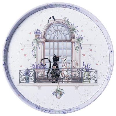Поднос сервировочный 33*2,1 см AGNESS 898-250