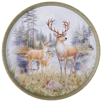 Поднос сервировочный 33*2,1 см AGNESS 898-252