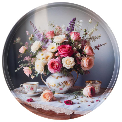 Поднос сервировочный 33*2,1 см AGNESS 898-257