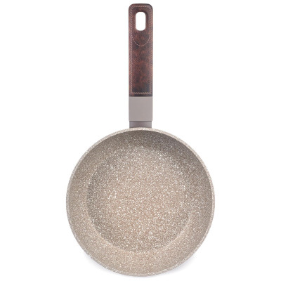 Сковорода с антипригарным покрытием pfluon marble, 20*4,5 см AGNESS 902-110-2