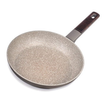 Сковорода с антипригарным покрытием pfluon marble, 24*4,8 см AGNESS 902-111-4