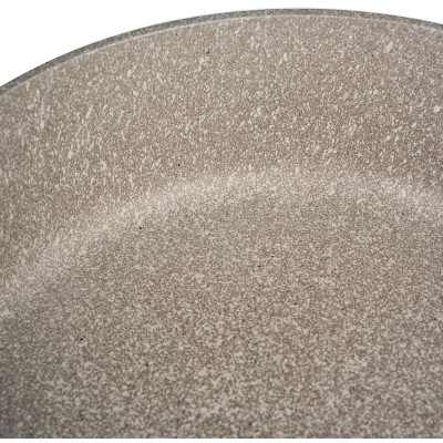 Сотейник со стекл. крышкой и антипригарным покрытием pfluon marble, 26*7,5 см AGNESS 902-115-2