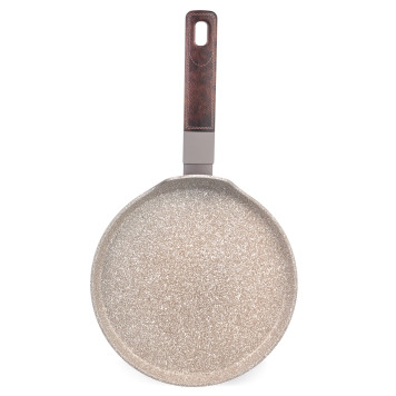 Сковорода блинная с антипригарным покрытием pfluon marble, 22*4,3 см AGNESS 902-116-1