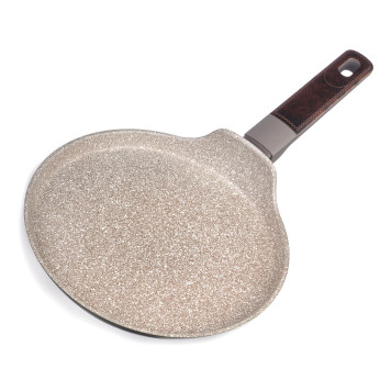 Сковорода блинная с антипригарным покрытием pfluon marble, 22*4,3 см AGNESS 902-116-4