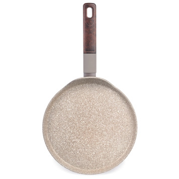 Сковорода блинная с антипригарным покрытием pfluon marble, 24*4,3 см AGNESS 902-117-1