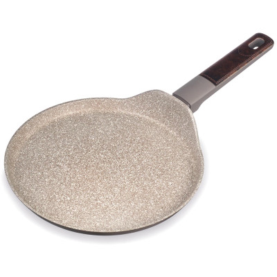 Сковорода блинная с антипригарным покрытием pfluon marble, 24*4,3 см AGNESS 902-117-8