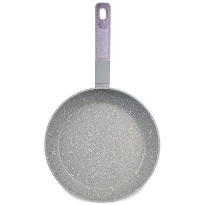 Сковорода с антипригарным покрытием pfluon marble, 24*4,8 см AGNESS 902-121-2