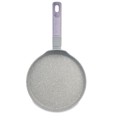 Сковорода блинная с антипригарным покрытием pfluon marble, 22*4,3 см AGNESS 902-124-1