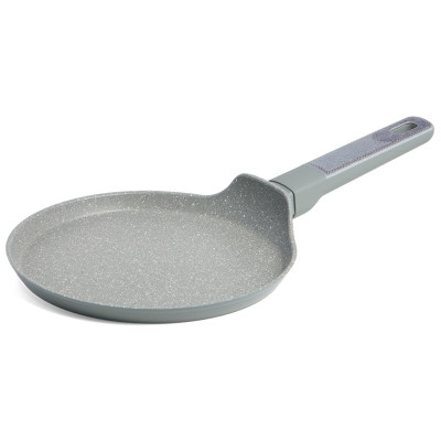 Сковорода блинная с антипригарным покрытием pfluon marble, 22*4,3 см AGNESS 902-124