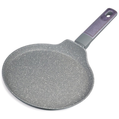 Сковорода блинная с антипригарным покрытием pfluon marble, 22*4,3 см AGNESS 902-124-8