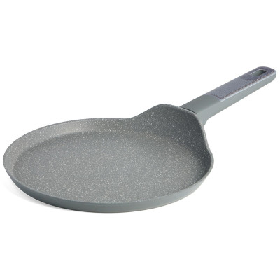 Сковорода блинная с антипригарным покрытием pfluon marble, 24*4,3 см AGNESS 902-125