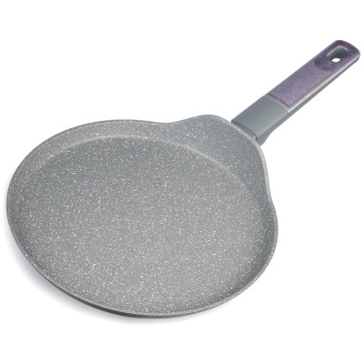 Сковорода блинная с антипригарным покрытием pfluon marble, 24*4,3 см AGNESS 902-125-8