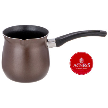 Турка "ШОКОЛАД" с антипригарным покрытием 800 мл без упаковки (кор=36шт.) AGNESS 906-249