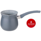 Турка "АРКТИК" с антип. .мрамор. покрытием и ручкой soft touch 600 мл без упак (кор=36шт.) AGNESS 906-255