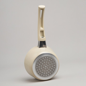 Ковшик антип. покр. ручка soft touch и стекл. крышкой 600 мл 12*6 см AGNESS 906-258-4