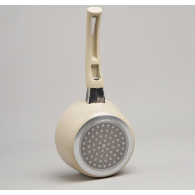 Ковшик антип. покр. ручка soft touch и стекл. крышкой 600 мл 12*6 см AGNESS 906-258-4