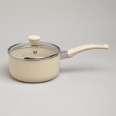 Ковшик антип. покр. ручка soft touch и стекл. крышкой 1000 мл 14*7 см AGNESS 906-259