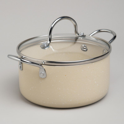 Кастрюля с антип. покр. и стекл. крышкой 1350 мл, 16*8 см AGNESS 906-261-1