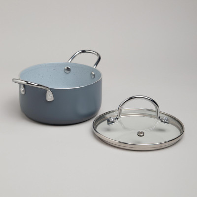 Кастрюля с антип. покр. и стекл. крышкой 950 мл, 14*7 см AGNESS 906-262-2