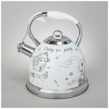 Чайник со свистком, 3л, индукцион. капсул. дно AGNESS 907-263