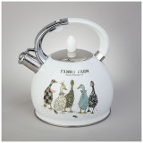 Чайник со свистком, 3л, индукцион. капсул. дно AGNESS 907-264