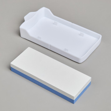 Подставка для ножей с точильным камнем 13,6*14,6*23 см AGNESS 907-320-5