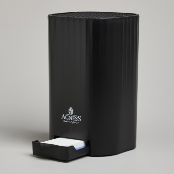 Подставка для ножей с точильным камнем 13,6*14,6*23 см AGNESS 907-321-1