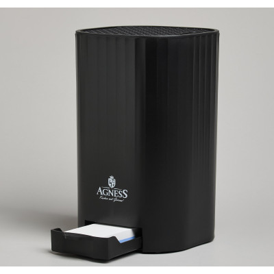 Подставка для ножей с точильным камнем 13,6*14,6*23 см AGNESS 907-321-1