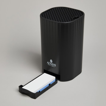 Подставка для ножей с точильным камнем 13,6*14,6*23 см AGNESS 907-321-2