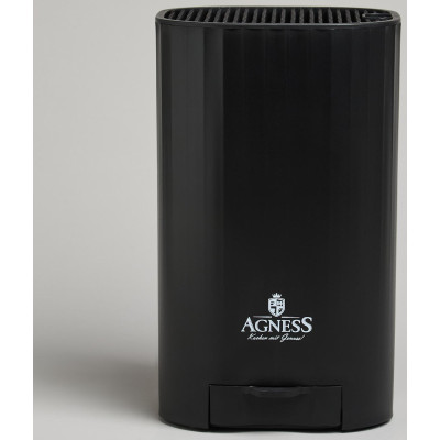 Подставка для ножей с точильным камнем 13,6*14,6*23 см AGNESS 907-321-3