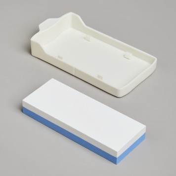 Подставка для ножей с точильным камнем 13,6*14,6*23 см AGNESS 907-322-5