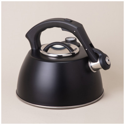 Чайник со свистком, серия тюдор, 2, 8л термоаккумулирующее дно, индукция, встроенный термометр AGNESS 908-065-2