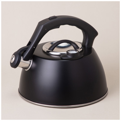 Чайник со свистком, серия тюдор, 2, 8л термоаккумулирующее дно, индукция, встроенный термометр AGNESS 908-065