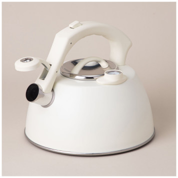 Чайник со свистком, серия тюдор, 2, 8л термоаккумулирующее дно, индукция, встроенный термометр AGNESS 908-066-1