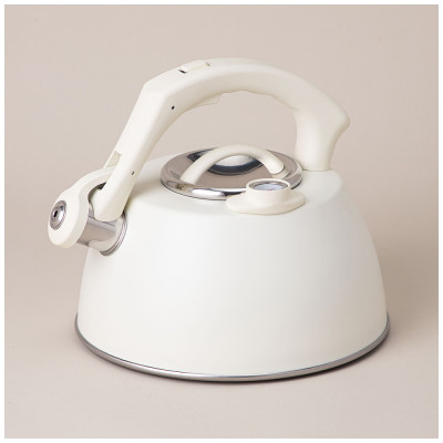 Чайник со свистком, серия тюдор, 2, 8л термоаккумулирующее дно, индукция, встроенный термометр AGNESS 908-066