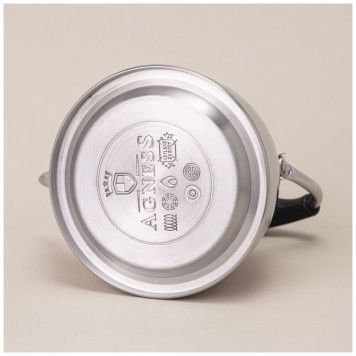 Чайник с фильтром, 1,0 л c индукцион. капсульным дном и складывающейся ручкой AGNESS 908-075-3