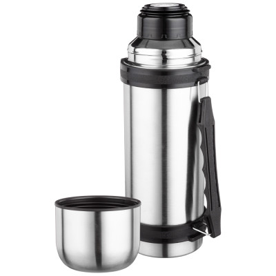 Термос универсальный 1000 мл крышка-чашка, винтовая пробка, узкое горло, колба нжс AGNESS 910-047-1