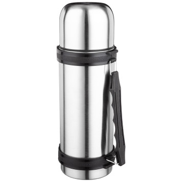 Термос универсальный 1000 мл крышка-чашка, винтовая пробка, узкое горло, колба нжс AGNESS 910-047