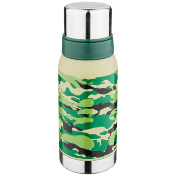 Термос с узким горлом и 2-мя крышками-чашками, 600мл, колба нжс (кор=12шт.) AGNESS 910-099