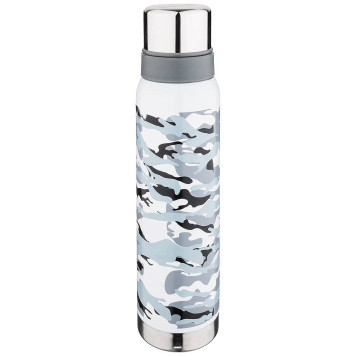 Термос с узким горлом и 2-мя крышками-чашками, 1000мл, колба нжс (кор=12шт.) AGNESS 910-102