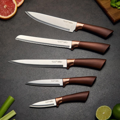 Набор ножей на пластиковой подставке, 6 предметов AGNESS 911-486-1