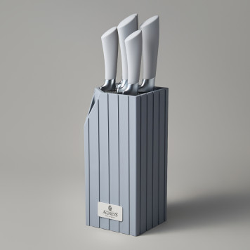 Набор ножей на пластиковой подставке, 6 предметов AGNESS 911-487-3