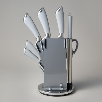 Набор ножей нжс на пластиковой вращающейся подставке 8 пр. AGNESS 911-499-3