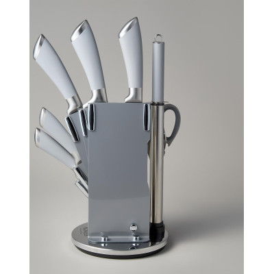 Набор ножей нжс на пластиковой вращающейся подставке 8 пр. AGNESS 911-499-3