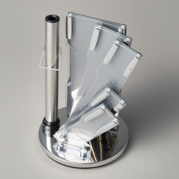 Набор ножей нжс на пластиковой вращающейся подставке 8 пр. AGNESS 911-499-5