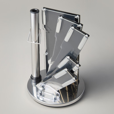 Набор ножей нжс на пластиковой вращающейся подставке 8 пр. (кор=6набор.) AGNESS 911-500-5