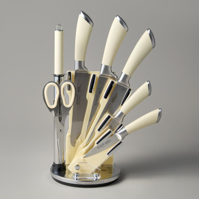 Набор ножей нжс на пластиковой вращающейся подставке 8 пр. (кор=6набор.) AGNESS 911-502-2