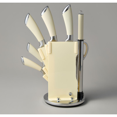 Набор ножей нжс на пластиковой вращающейся подставке 8 пр. (кор=6набор.) AGNESS 911-502-3