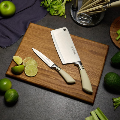 Набор ножей с ножницами и мусатом на пластиковой подставке, 8 предметов (кор=6набор.) AGNESS 911-644-4